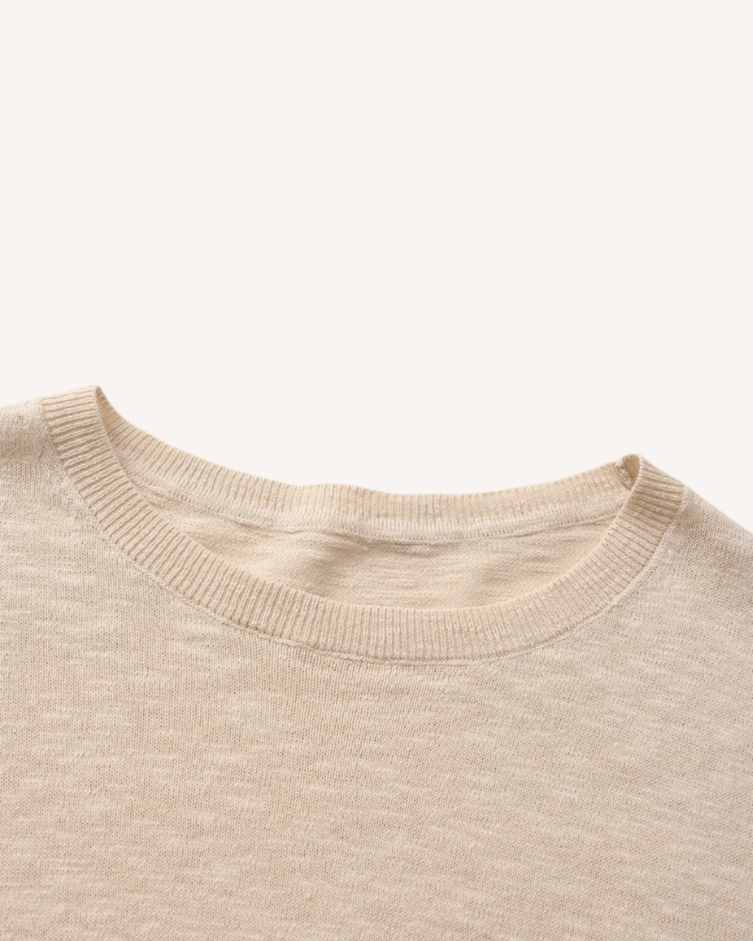 Herrenpullover mit Rundhalsausschnitt, feiner Strick und langen Ärmeln – Ciro
