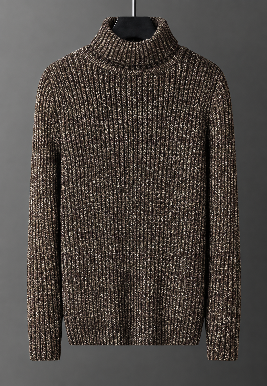 Herrenpullover mit Rollkragen, Rippstrick und ausgeprägter Struktur – Nereo