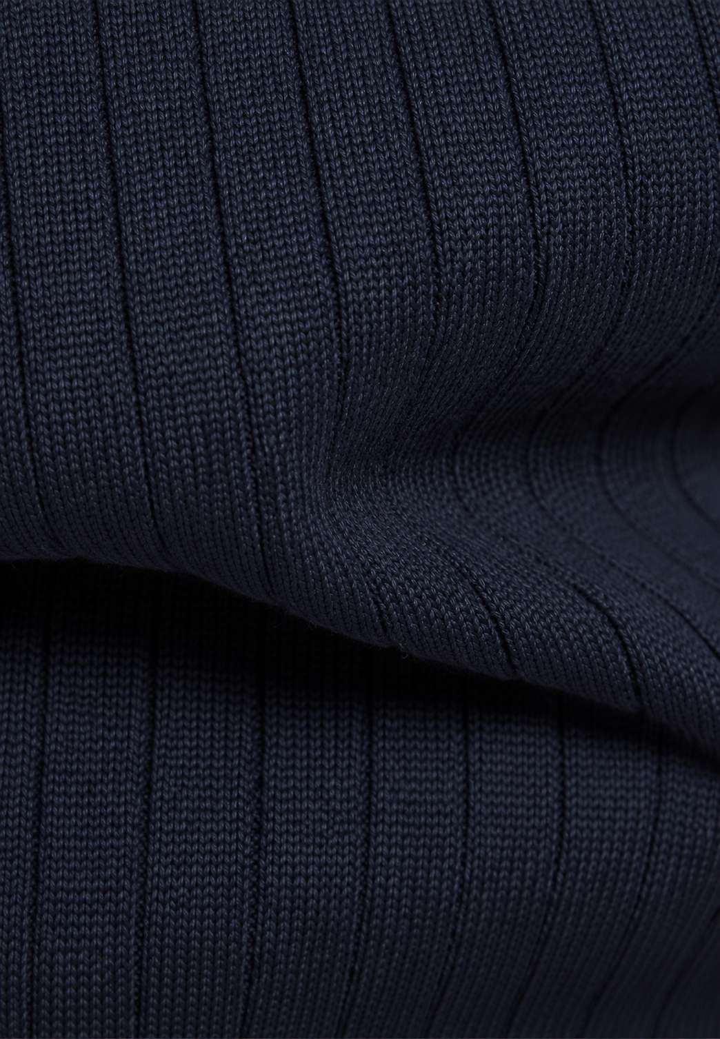Herrenpullover mit halbem Reißverschluss, Rollkragen und Rippstrick – Mikkel