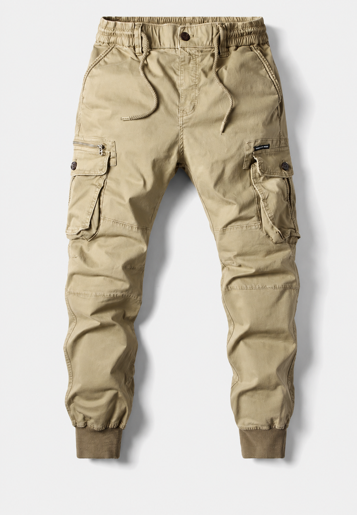 Herren-Jogginghose im Cargo-Stil mit mehreren Taschen und Reißverschluss – Nicolai