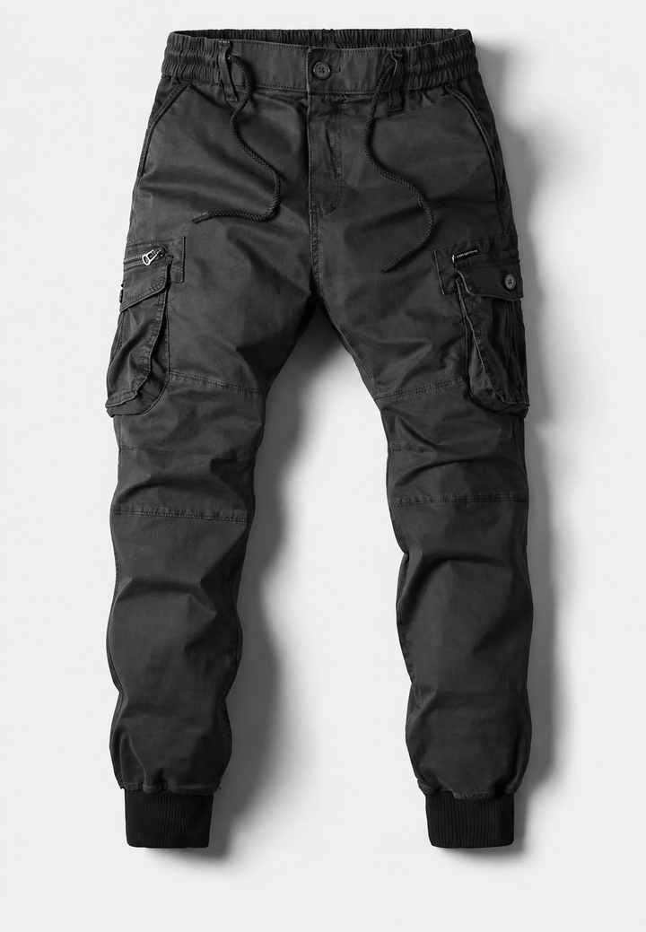 Herren-Jogginghose im Cargo-Stil mit mehreren Taschen und Reißverschluss – Nicolai