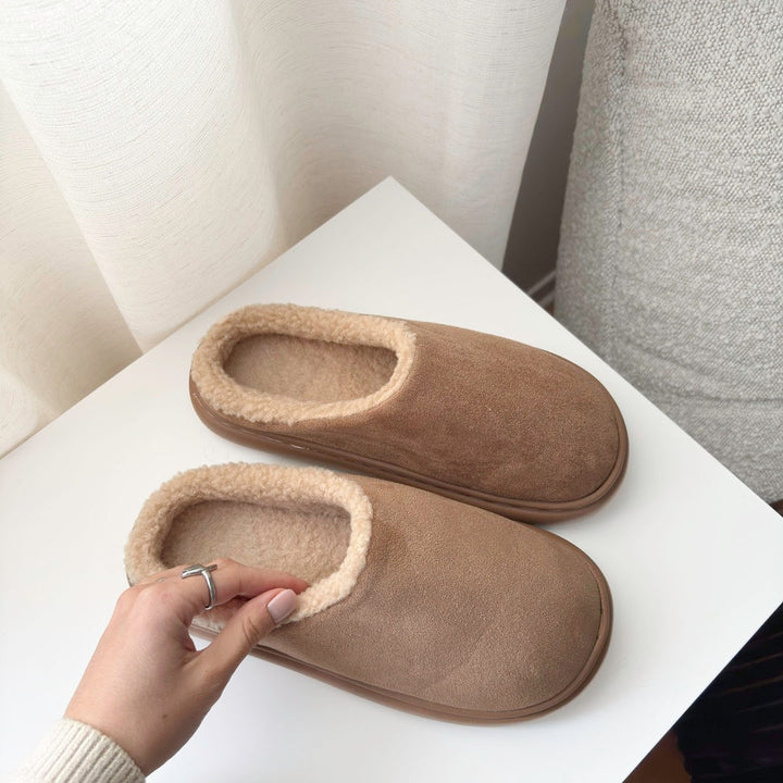 Damen-Stoffpantoffeln mit flauschigem Futter - Yrsa
