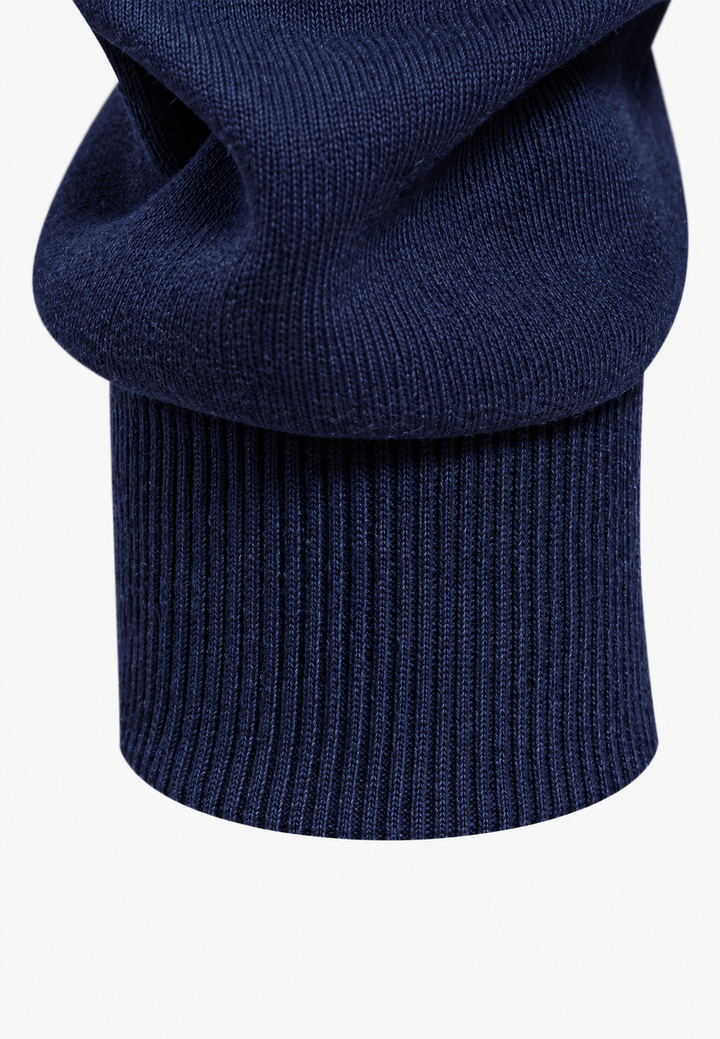 Herren-Poloshirt mit langen Ärmeln, Kontrastkragen und kurzer Knopfleiste – Cassian