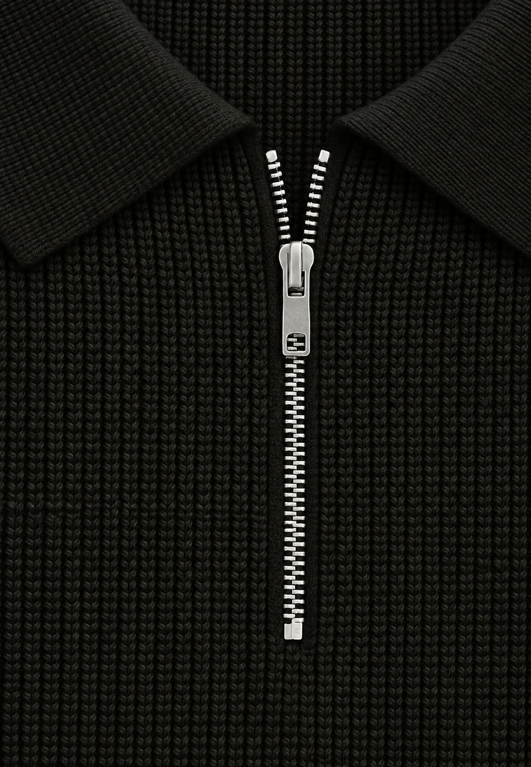 Strickpullover mit Polokragen und Reißverschluss – Severin