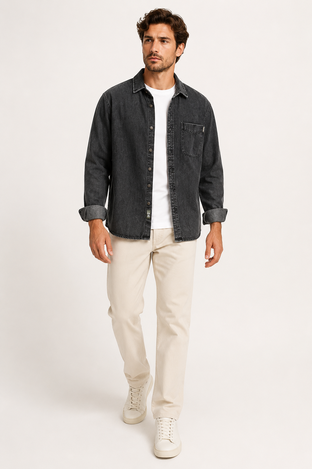Vintage-Jeanshemd für Herren – Paolo
