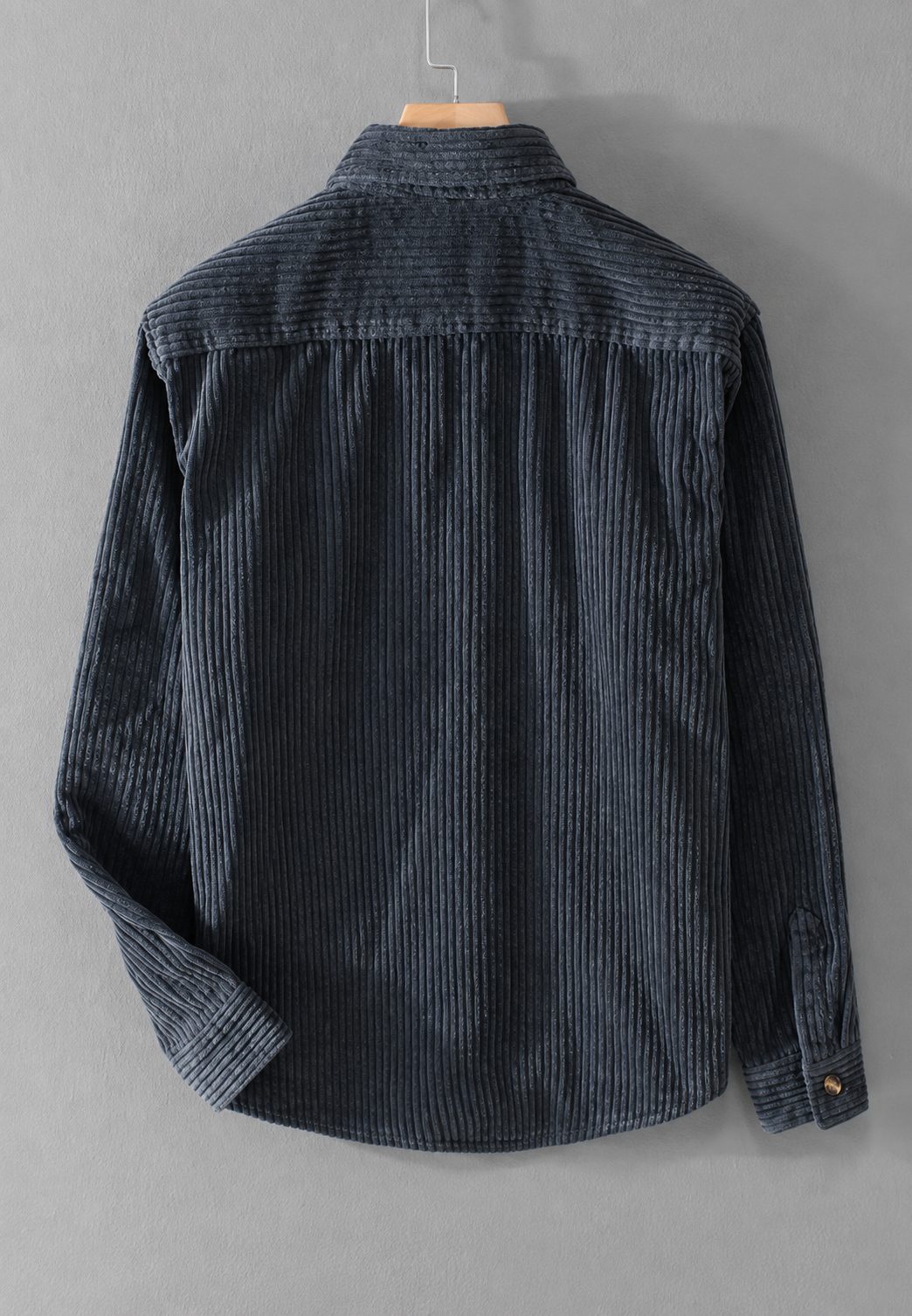 Herren-Cordhemd in lockerem Schnitt mit Brusttasche – Gaspard