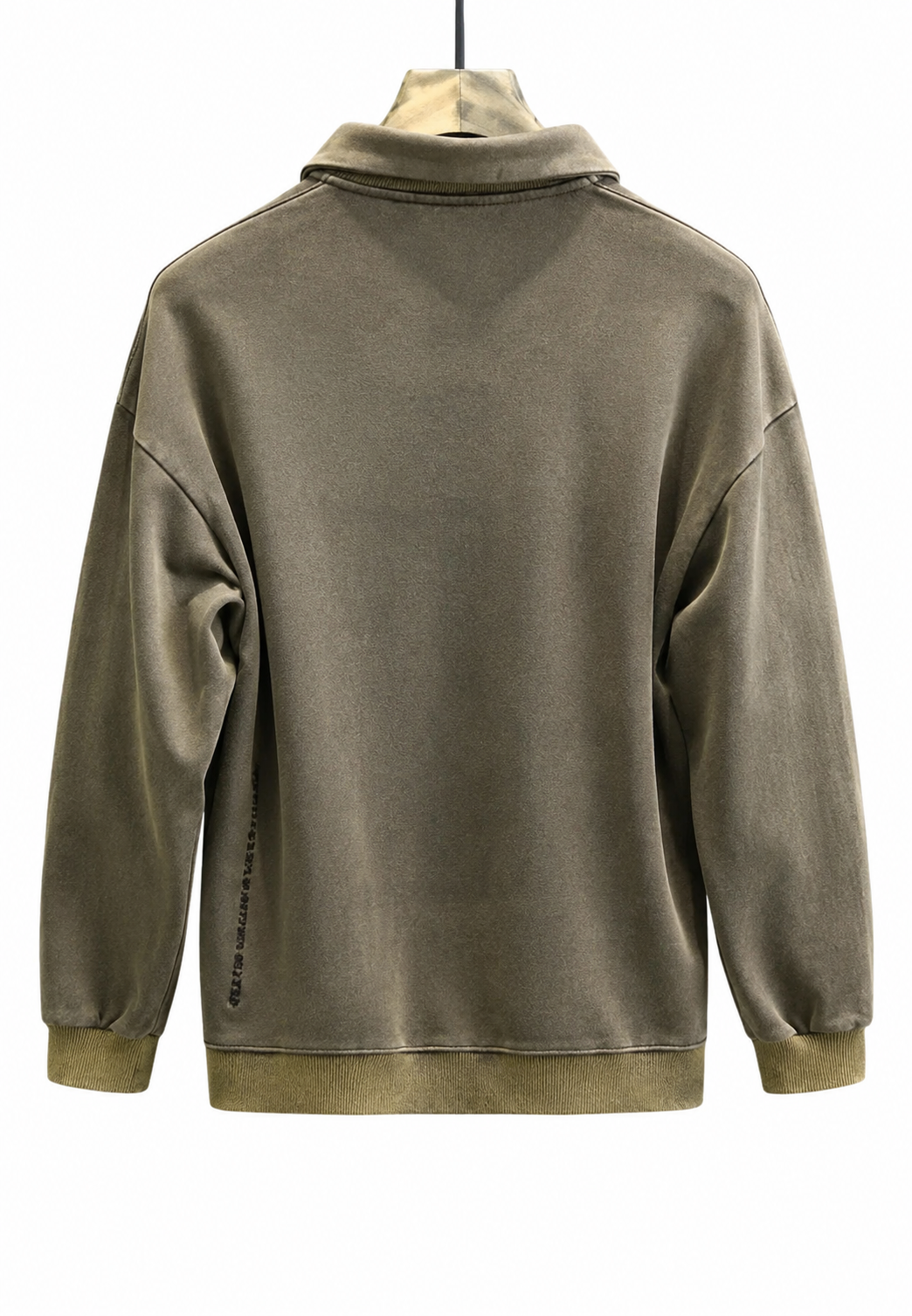 Langärmliges Polohemd mit Washed-Effekt – Dante