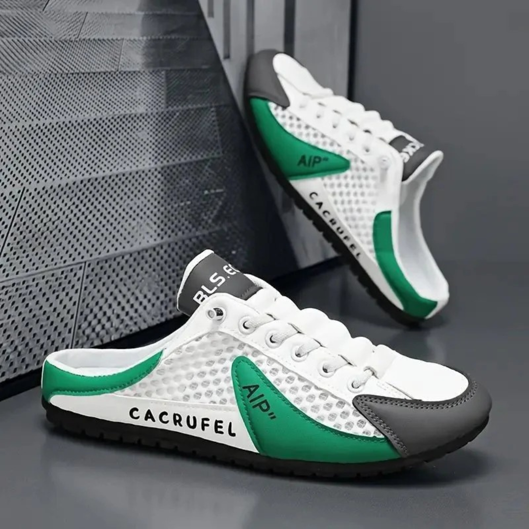Herren-Sneaker mit perforierten Einsätzen und Schnürung – Elias