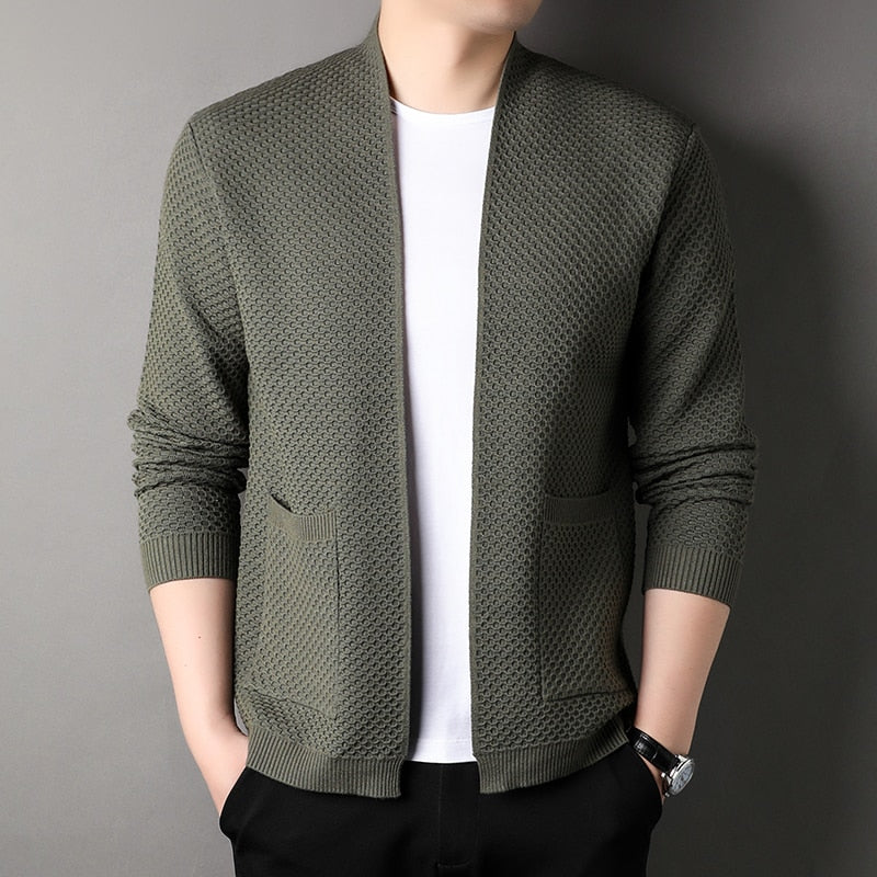 Fin - Eleganter Herren Cardigan mit Taschen
