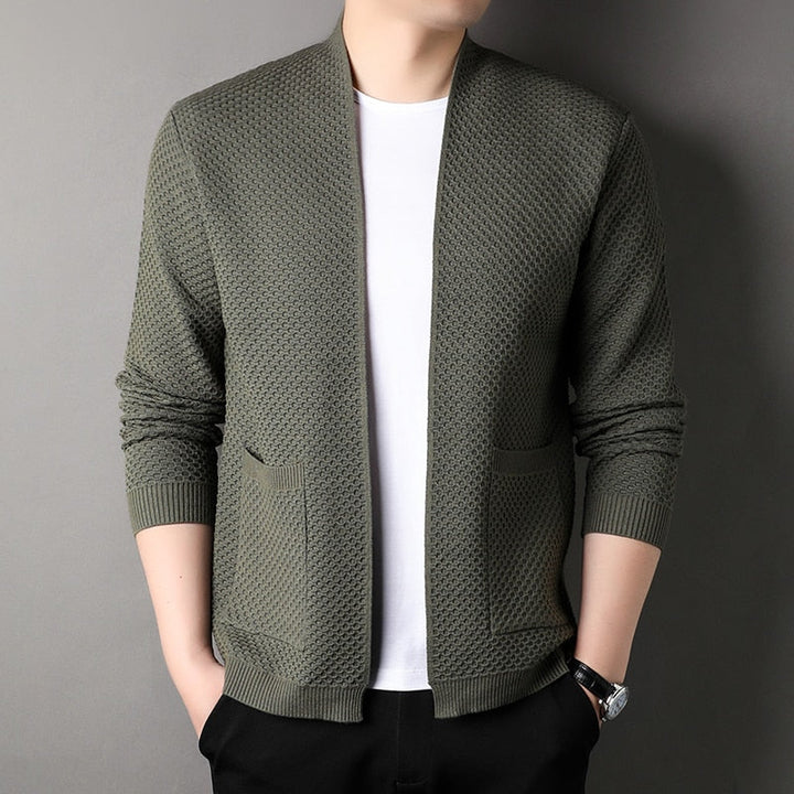 Fin - Eleganter Herren Cardigan mit Taschen