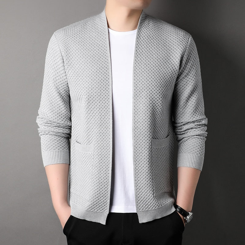 Fin - Eleganter Herren Cardigan mit Taschen