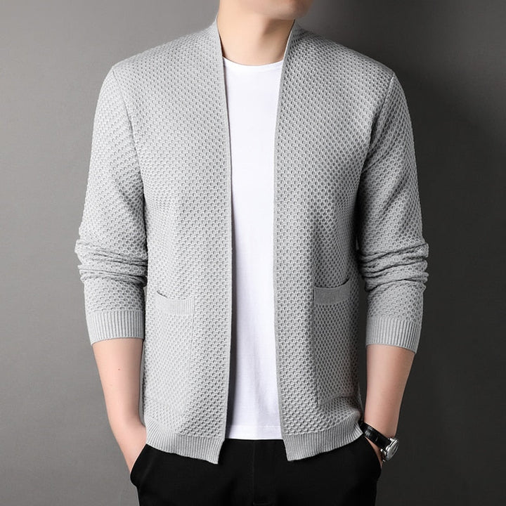 Fin - Eleganter Herren Cardigan mit Taschen